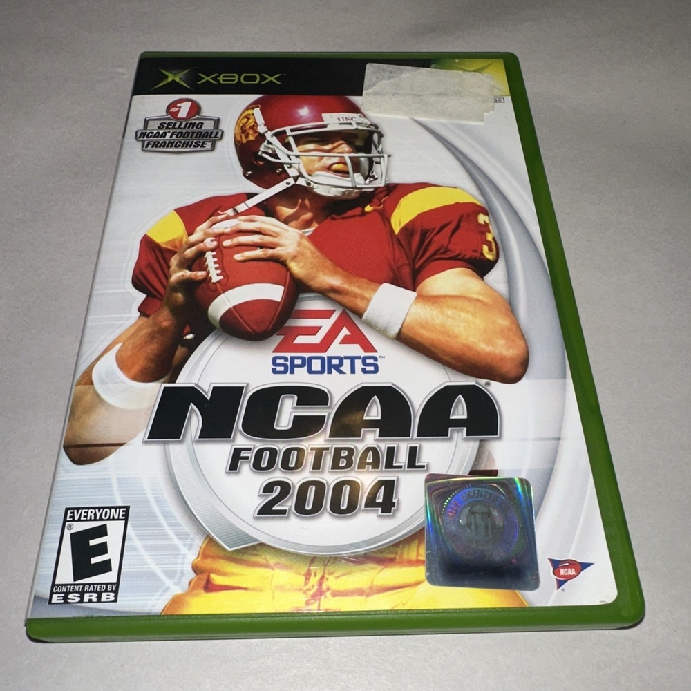 NCAA Football 2004 Microsoft Xbox Complete CIB + Registration Card Exc Cond